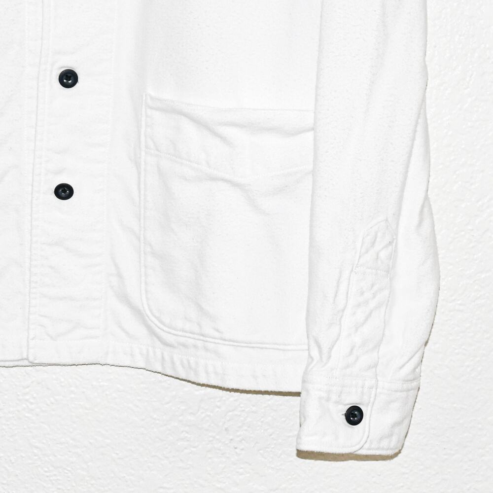 Buck Mason White Button-Front Work Jacket - Picture 6 of 10